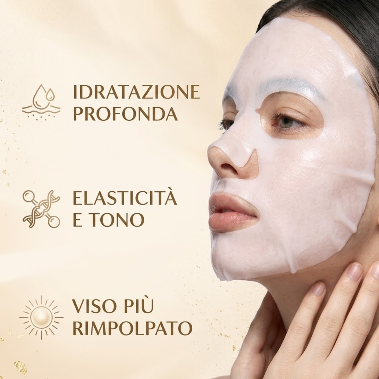 Maschera Viso Idratante al Collagene – Bio Collagen Real Deep Mask