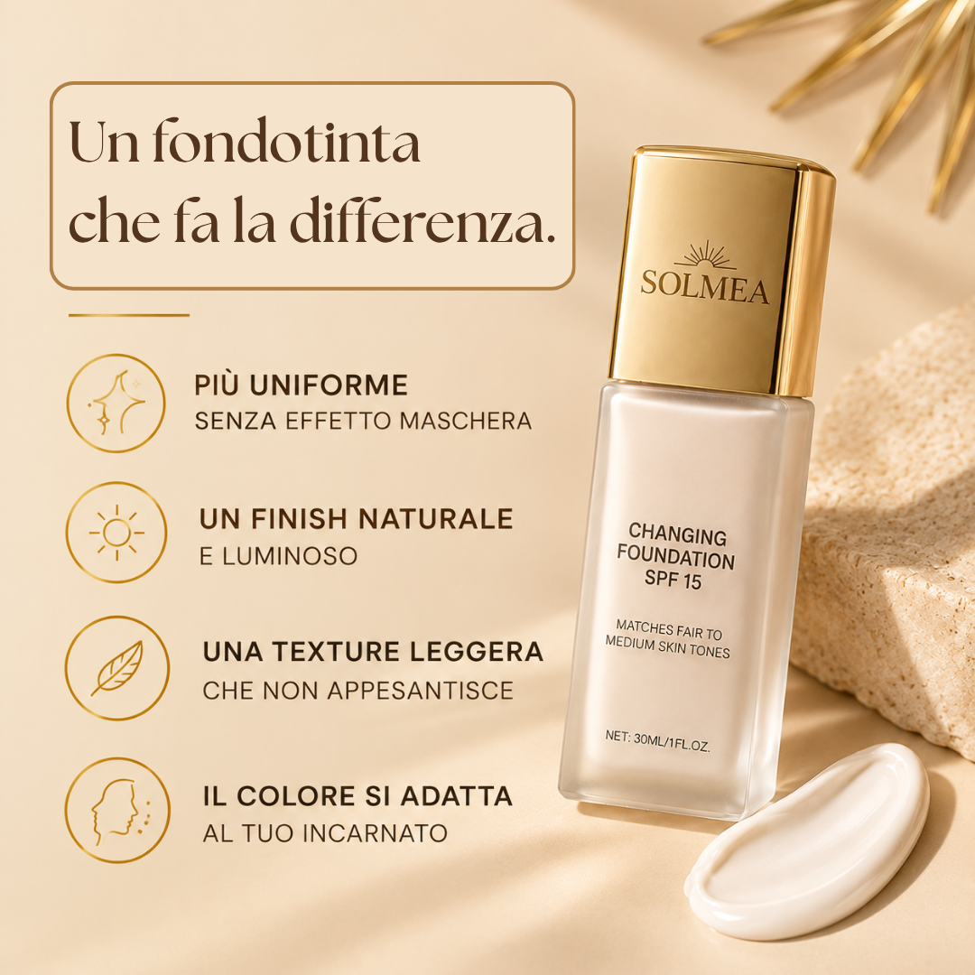 Fondotinta adattivo SPF 15 — Si adatta naturalmente al tuo incarnato