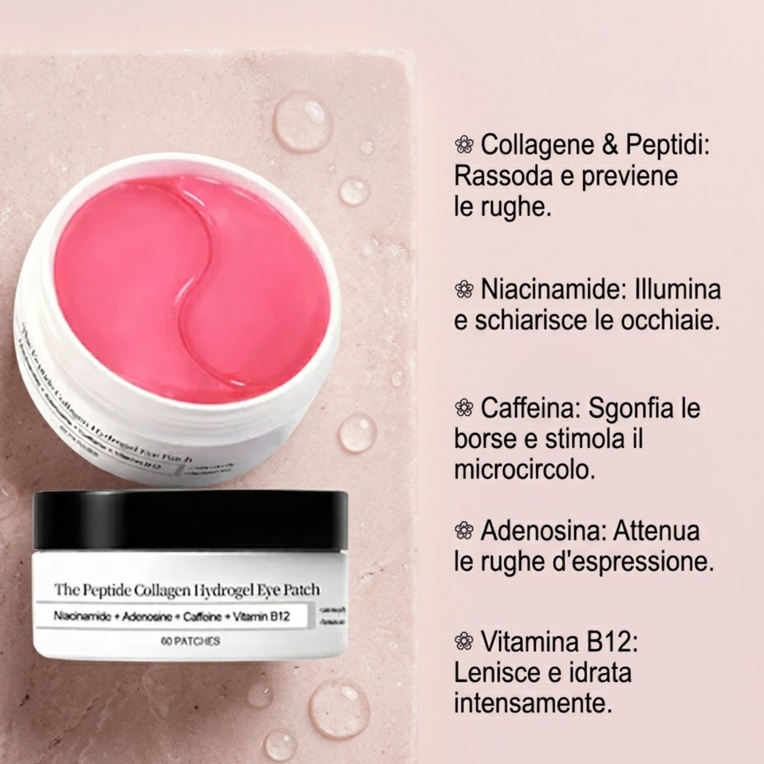 Patch Occhi in Idrogel al Collagene e Peptidi